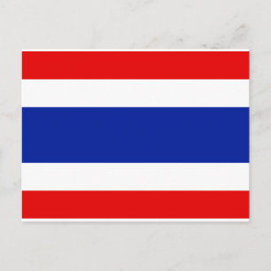Thailand vlag briefkaart