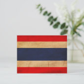 Thailand vlag briefkaart (Staand voorkant)