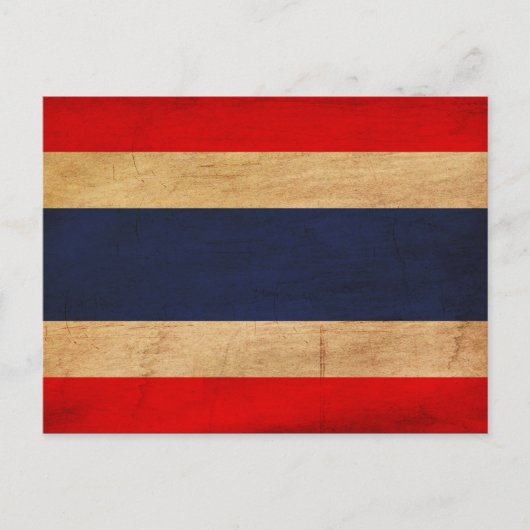 Thailand vlag briefkaart (Voorkant)
