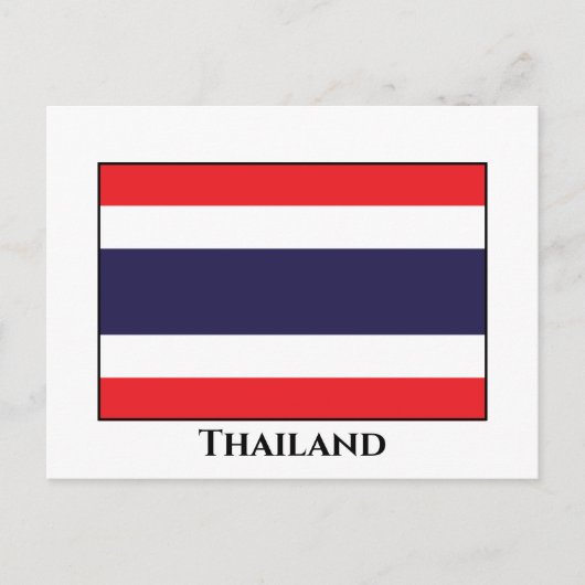 Thailand vlag briefkaart (Voorkant)