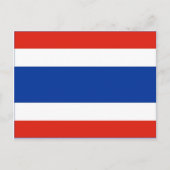 Thailand vlag briefkaart (Voorkant)