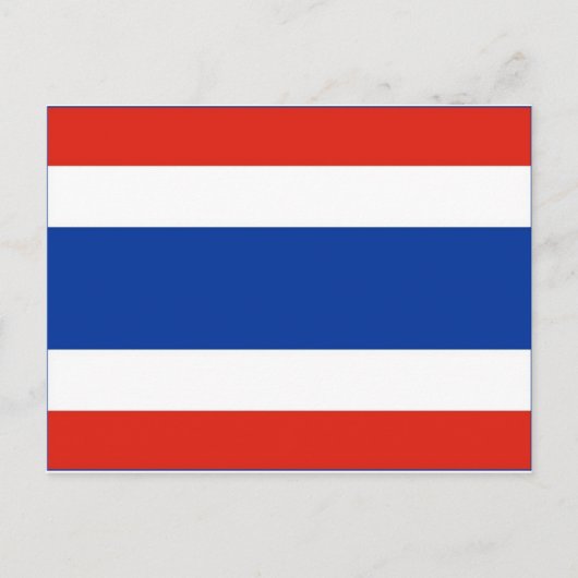 Thailand vlag briefkaart (Voorkant)