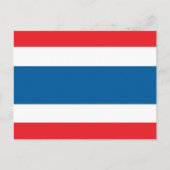 Thailand vlag briefkaart (Voorkant)