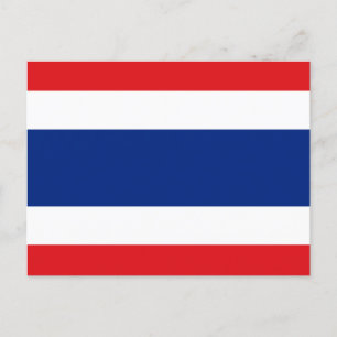 Thailand vlag briefkaart