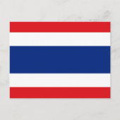 Thailand vlag briefkaart (Voorkant)