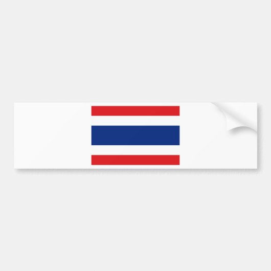 Thailand vlag bumpersticker (Voorkant)
