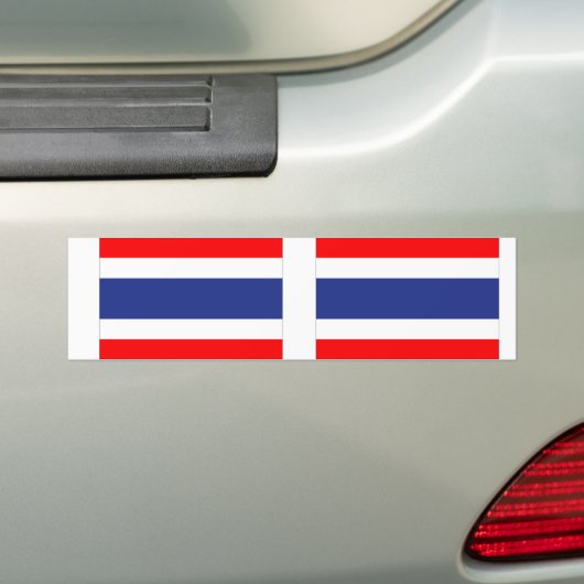 Thailand vlag bumpersticker (Op auto)