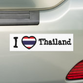 Thailand vlag bumpersticker (Op auto)