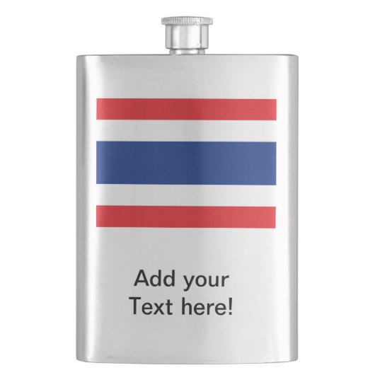 Thailand vlag flacon (Voorkant)