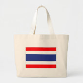 Thailand vlag grote tote bag (Voorkant)