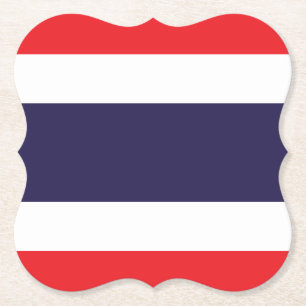 Thailand vlag kartonnen onderzetters