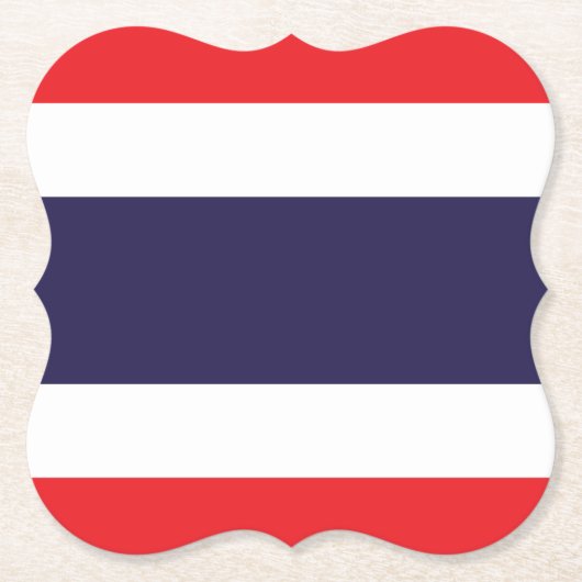 Thailand vlag kartonnen onderzetters (Voorkant)