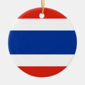 Thailand vlag keramisch ornament (Voorkant)