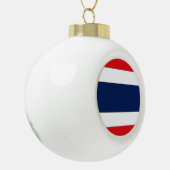 Thailand vlag keramische bal ornament (Links)