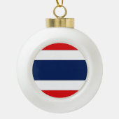 Thailand vlag keramische bal ornament (Voorkant)