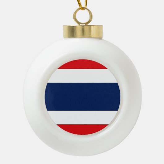 Thailand vlag keramische bal ornament (Voorkant)