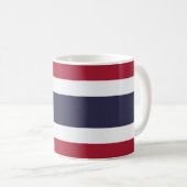 Thailand Vlag Keramische Mok (Voorkant rechts)