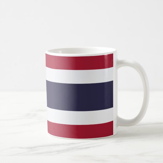 Thailand Vlag Keramische Mok (Rechts)