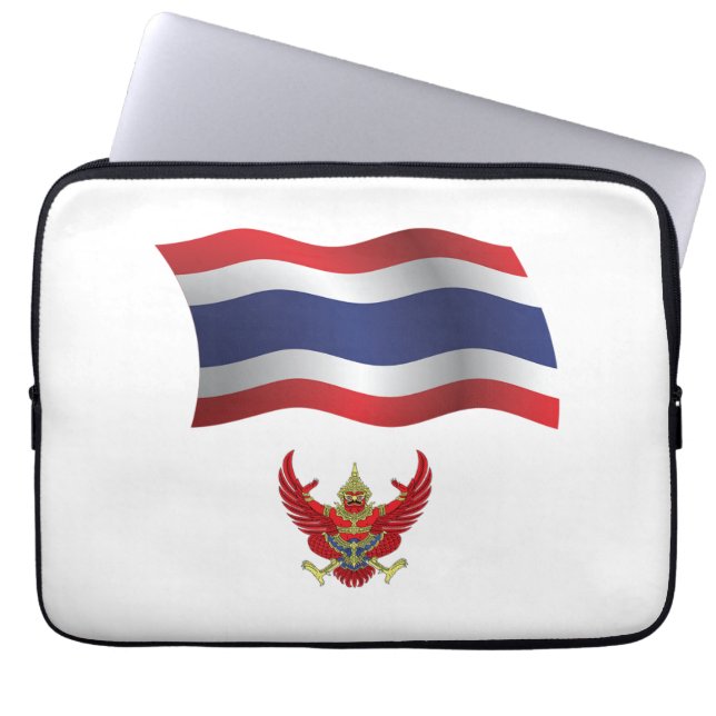 Thailand vlag laptop sleeve (Voorkant)