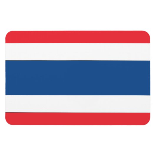 Thailand vlag magneet (Horizontaal)