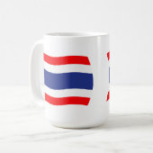 Thailand Vlag Mokkel Koffiemok (Voorkant links)