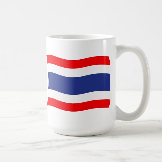 Thailand Vlag Mokkel Koffiemok (Rechts)