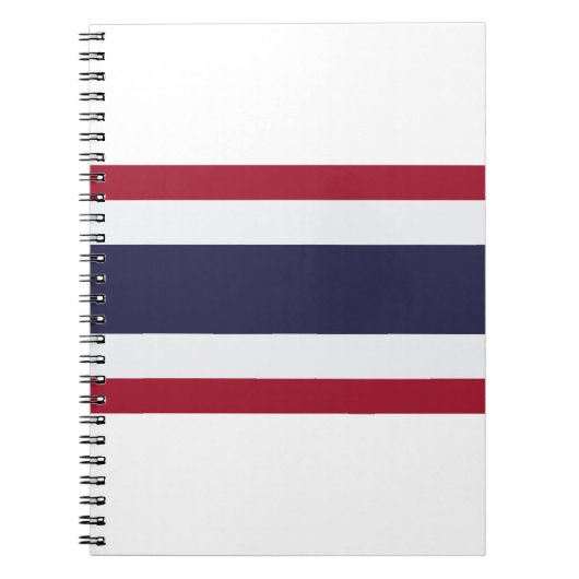 Thailand vlag notitieboek (Voorkant)