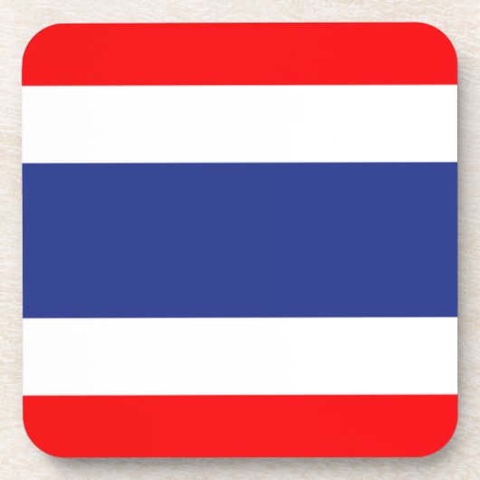 Thailand vlag onderzetter (Voorkant)