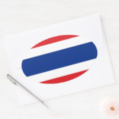 Thailand vlag ovale sticker (Envelop)