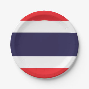 Thailand vlag papieren bordje