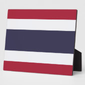 Thailand Vlag Plaquette Fotoplaat (Zijkant)