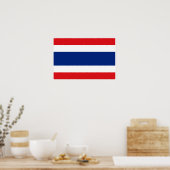 Thailand vlag poster (Keuken)