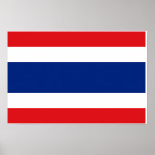 Thailand vlag poster