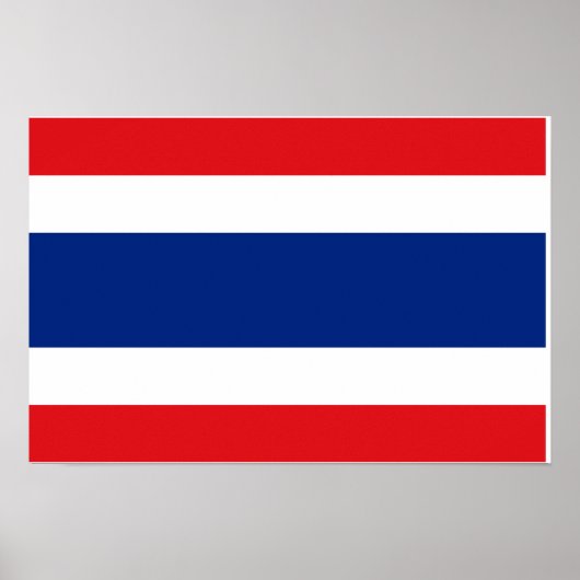 Thailand vlag poster (Voorkant)