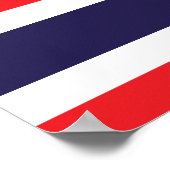 Thailand vlag poster (Hoek)