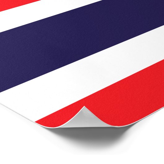 Thailand vlag poster (Hoek)