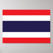 Thailand vlag poster (Voorkant)