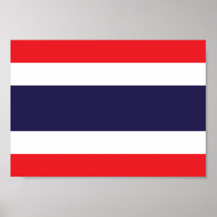 Thailand vlag poster