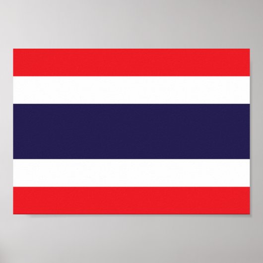 Thailand vlag poster (Voorkant)