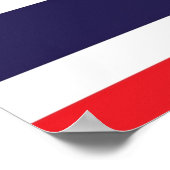 Thailand - Vlag - Poster (Hoek)