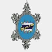 Thailand vlag POW ster barst Tin Sneeuwvlok Ornament (Links)