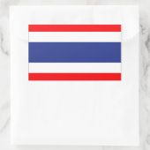 Thailand vlag rechthoekige sticker (Tas)