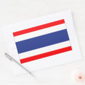 Thailand vlag rechthoekige sticker (Envelop)