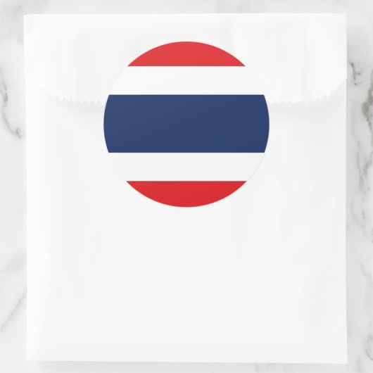 Thailand vlag ronde sticker (Tas)