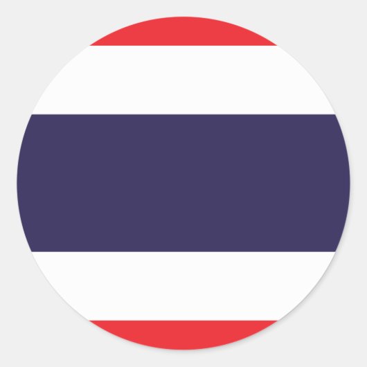 Thailand vlag ronde sticker (Voorkant)