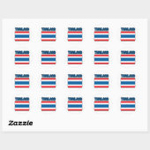 Thailand vlag ronde sticker (Vel)