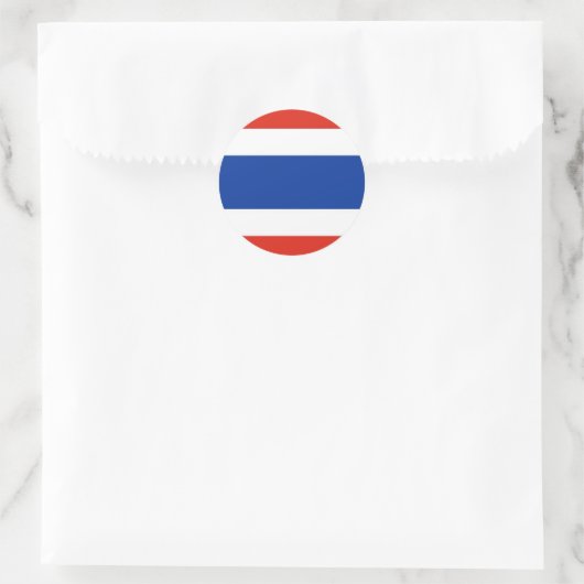Thailand vlag ronde sticker (Tas)