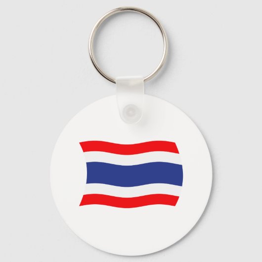 Thailand Vlag Sleutelhanger (Voorkant)