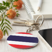 Thailand vlag sleutelhanger (Zijkant)