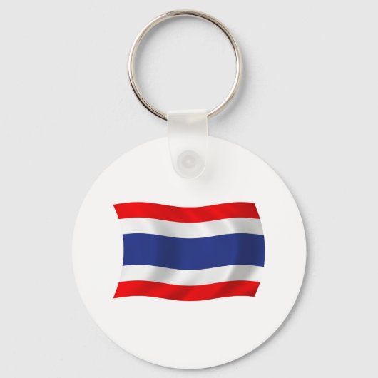 Thailand Vlag Sleutelhanger (Voorkant)